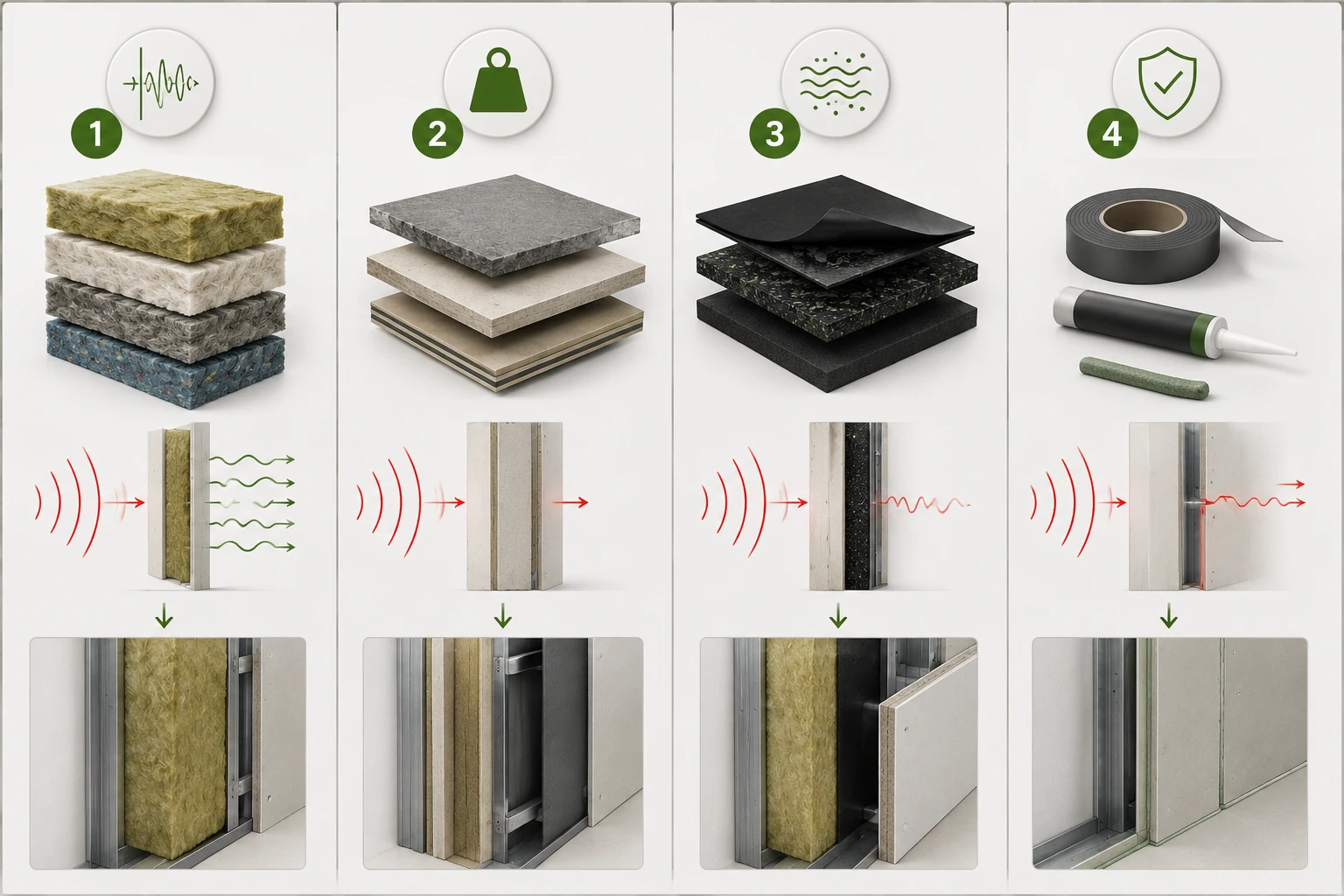 Sonotiz acoustic insulation installation